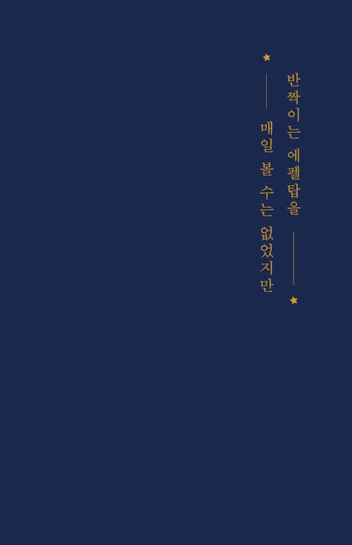 반짝이는 에펠탑을 매일 볼 수는 없었지만 표지