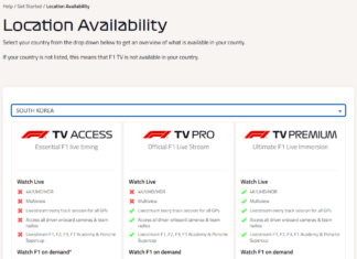 F1tv Pro 한국 지역락 해제! 이렇게 된거 프리미엄으로 간다.
